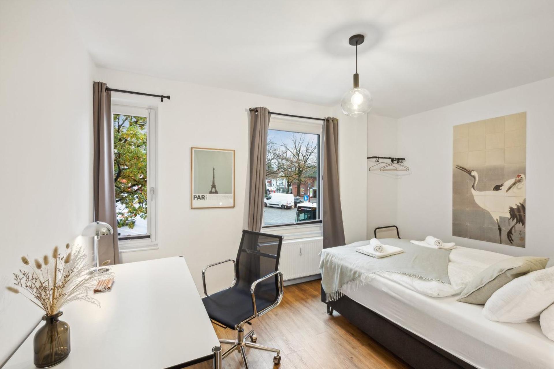 Business Apartment Kranich: 3 Zimmer, Top Infrastrukturlage Hh Langenhorn, Naehe Airport ハンブルク エクステリア 写真